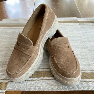 PORTLAND LEATHER 'ALMOST PERFECT' ZOE CHUNKY LOAFER TAUPE